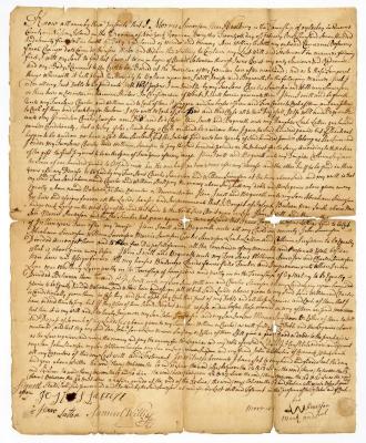 Probated will of Morris Simerson, 1785