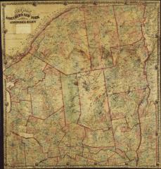 New Map of Northern New York Including the Adirondack Region