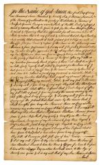 Probated will of Thomas Thorn, 1785