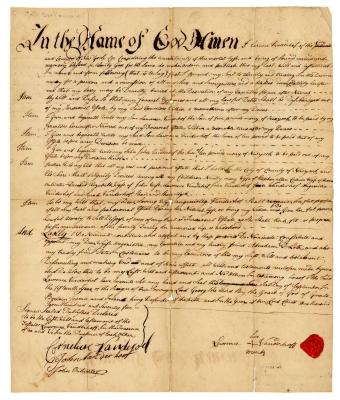 Probated will of Lawrence Vanderhoff, 1785