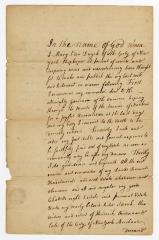 Probated will of Mary Van Dyck, 1785