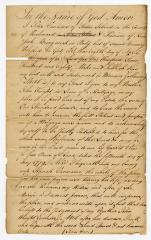 Probated will of Peter Van Name, 1785