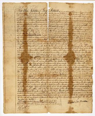 Probated will of Barent Vanderventer, 1785