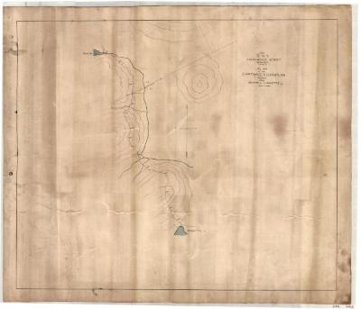 Plan of the Carthage and Champlain Road from Beach's Lake to Raquette Lake