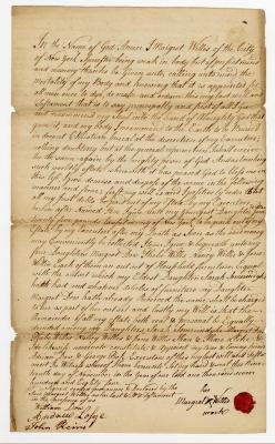 Probated will of Richard Willets, 1785