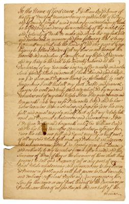 Probated will of William Boyd, 1786