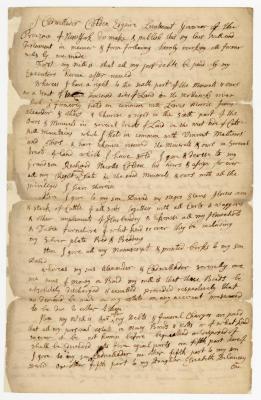 Probated will of Cadwallader Colden, 1786