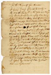 Probated will of George Clause, 1786