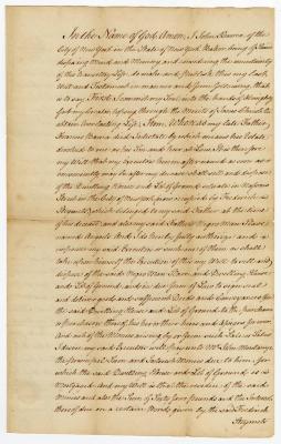 Probated will of John Barrea, 1786