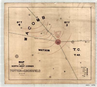 Map of the North West Corner of Totten and Crossfield