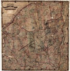 Map of Northern New York Including the Adirondack Region