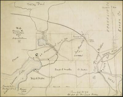 Map Showing the True Boundaries of Lands at Ampersand and Saranac