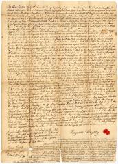 Probated will of Benjamin Doughty, 1786