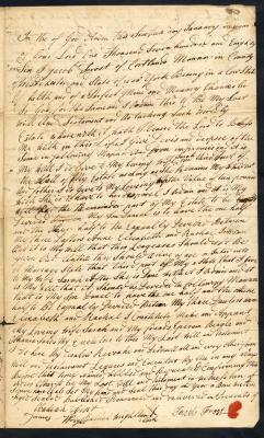 Probated will of Jacob Frost, 1786