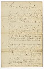 Probated will of Daniel Gautier, 1786