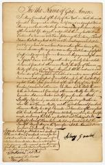 Probated will of Mary Groesbeck, 1786