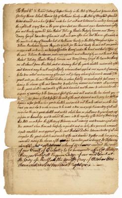 Probated will of Richard Dallon, 1786