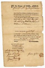 Probated will of James Colvin, 1786