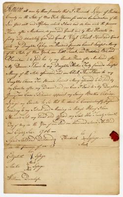 Probated will of Hendrick Leforge, 1786