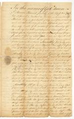 Probated will of Thomas Harriot, 1786