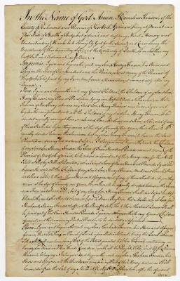 Probated will of Cornelius Krusen, 1786