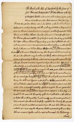 Probated will of John Johnson, 1786