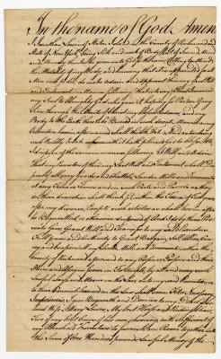 Probated will of Jonathan Lewis, 1786