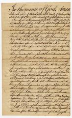Probated will of Jonathan Lewis, 1786
