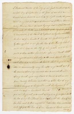 Probated will of Nathaniel Marston, 1786