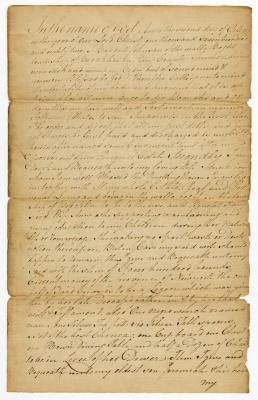 Probated will of Barnt Johnson, 1786