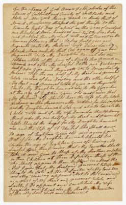 Probated will of Abijah Lee, 1786