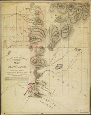 Map of State Lands in Great Lots 4 & 5 of Palmers Purchase, Rear Division
