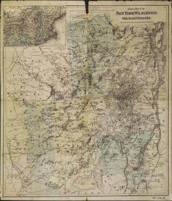 Colton's Map of the New York Wilderness and the Adirondacks