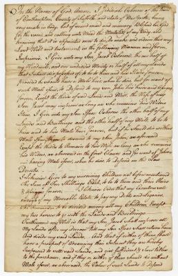 Probated will of Jedidiah Osborne, 1786