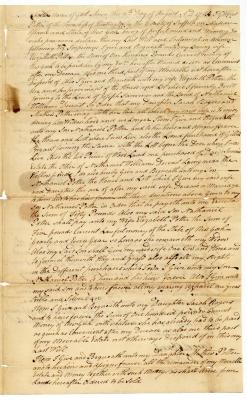 Probated will of Gilbert Potter, 1786