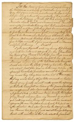 Probated will of Joseph Purdy, 1786