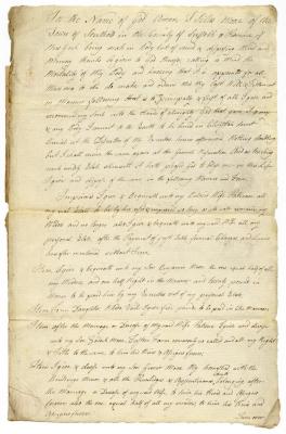 Probated will of Silas More, 1786