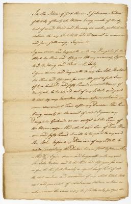 Probated will of Johanna Neillson, 1786