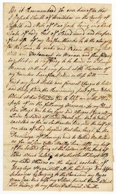 Probated will of Josiah Smith, 1786