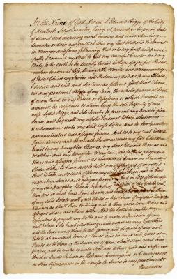 Probated will of Edward Riggs, 1786
