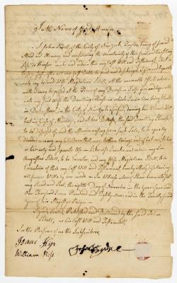 Probated will of John Sidell, 1786