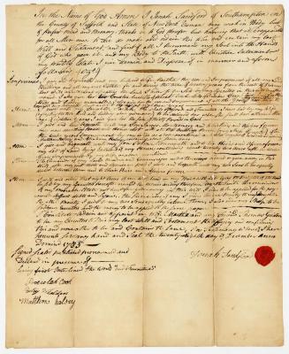 Probated will of Jonah Sandford, 1786