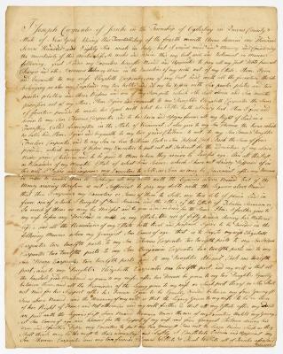 Probated will of Joseph Carpenter, 1787
