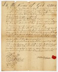 Probated will of Jonathan Benjamin, 1787