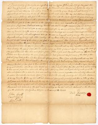 Probated will of David Conkling, 1787