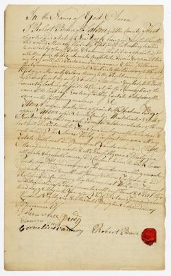 Probated will of Robert Bruce, 1787