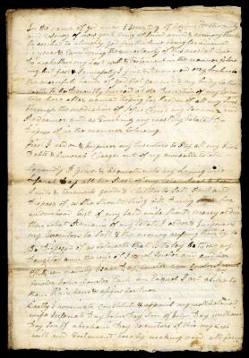 Probated will of Isaac Day, 1787