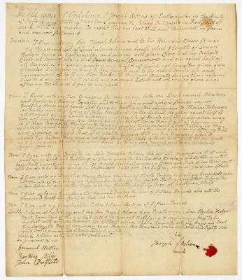 Probated will of Joseph Osborn, 1787