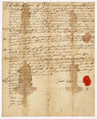 Probated will of Samuel Randal, 1787