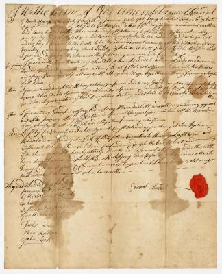 Probated will of Samuel Randal, 1787